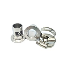 bmoitontech ISO-KF KF25 NW25 flange to 1" OD PVC hose adapter for DIY PVC vacuum bellow hose (Pack of 2)