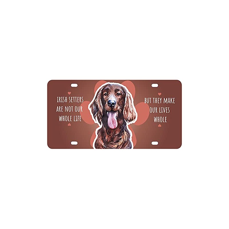 Irish Setter Watercolor Mini Metal License Plate 4.75 x 2.25