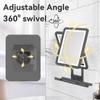 GURUN Heated Fogless Mirror for Shower, 360° Adjustable Shaving Mirror