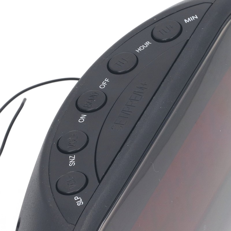 Digital Alarm Clock Bedroom Large Display AM FM Radio LED