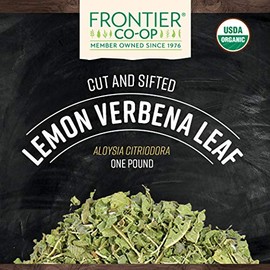 Frontier Co-op Lemon Verbena Leaf, Cut & Sifted, Certified Organic, Kosher | 1 lb. Bulk Bag | Aloysia citriodora Palau