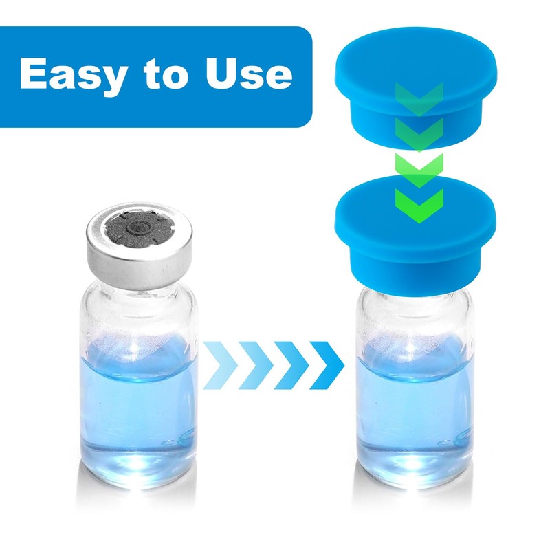 Lekgavd 6pcs Protective Vial Caps for 3ml Glass Vials, 6