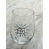 Cristar “Enjoy Every Moment ”. 16.8 oz Inspirational Seamless Bear/Wine