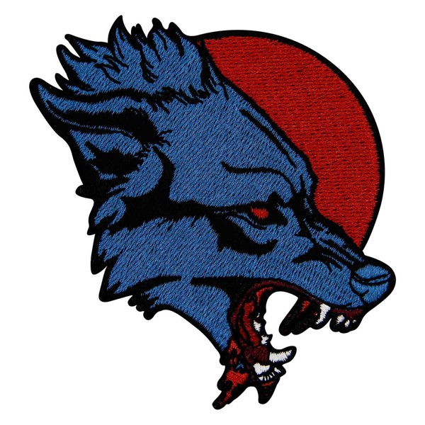 ZEGINs The Angry Wolf Patch Embroidered Applique Badge Iron On