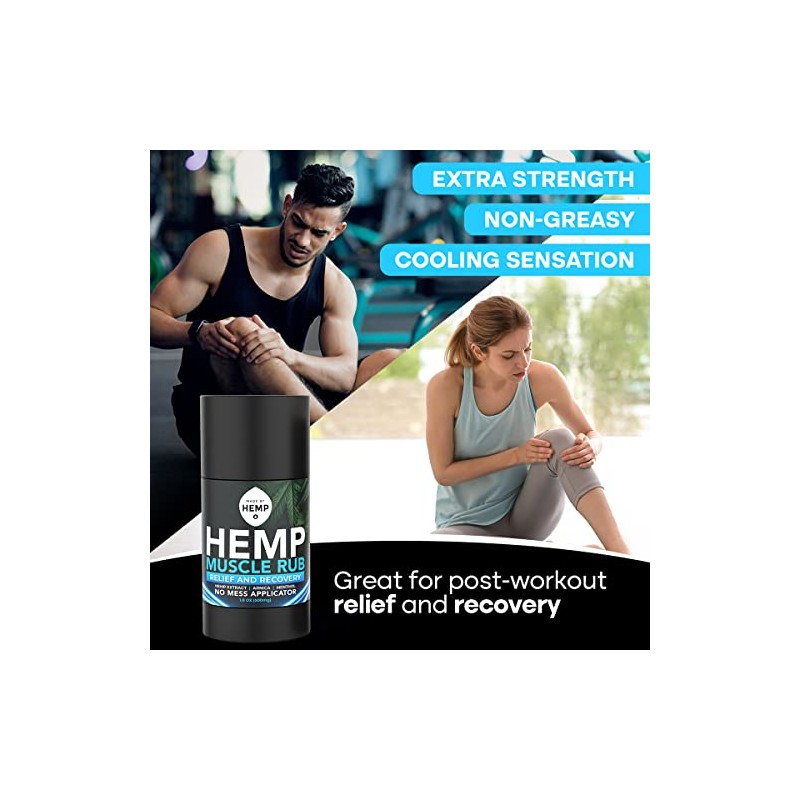 Hemp Roll On Post Workout Muscle Relief Stick for Muscles