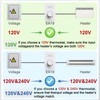 4 Pcs 120 V Only 4-Wire Manual Electric Baseboard Heater