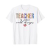 Teacher Of future world changers Leopard boho style T-Shirt