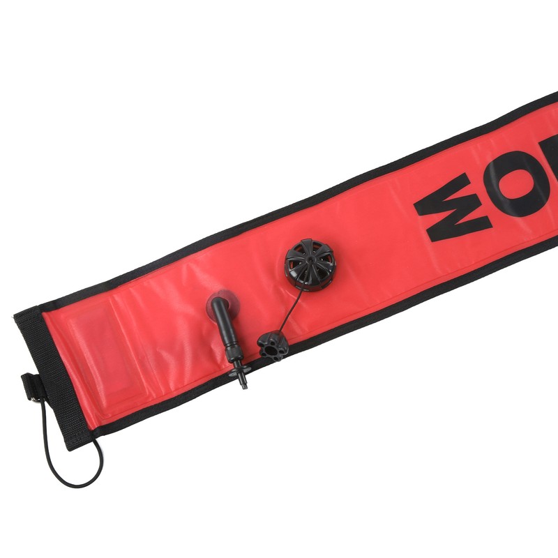 150x15cm Scuba Diving Surface Marker Buoy High Visibility Inflatable Surface