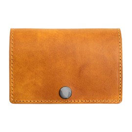 DomTeporna Small Wallet, Genuine Italian Leather, Compact Trifold, Mini Wallet, With Coin Purse, Men's and Women's, Brown