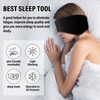 Sleep Mask, Eye Mask for Sleeping with Heads Adjustable, Earmuffs
