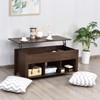 hysache Lift Top Coffee Table, Minimalist Wooden Coffee Table w/Hidden