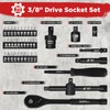 EGOFIX 3/8" Drive Impact Socket Set, 90 Piece Metric Socket