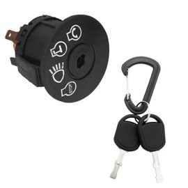 Interruptor de encendido del tractor de cortacésped con llave – 5 terminales 925-04228 (A) Fácil de instalar, larga vida útil Compatible con MTD, Husqvarna, Ariens, Craftsman Ahorra costes de