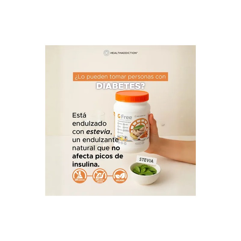2 Pack Suplemento Alimenticio Vegano Healthaddiction G Free