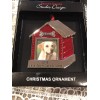STUDIO DESIGN Red Dog House 2023 Photo xmas ornament new