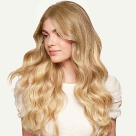 Hair Extensions Real Human Hair Tape in Light Blonde Highlighted Golden Blonde Invisible Remy Human Hair Extensions in Straight 24inch 20pcs 1.8oz