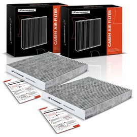 A-Premium - Filtro de aire de cabina de 2 piezas con carbón activado compatible con vehículos Acura, Honda, Accord, Civic, CR-V, Odyssey, Passport, Pilot, Ridgeline, ILX, MDX, RDX, RL, TL, TLX, ZDX