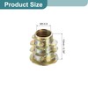 sourcing map 150Pcs Threaded Inserts, M5-0.8x10 Zinc Alloy Hex-Flanged Nut
