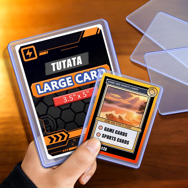 3.5x5 Inches Oversize Card Topload Holders – 12 Pack, Premium