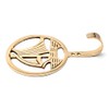 NKlaus Maritime hook boat made of brass gold, 8.5 x