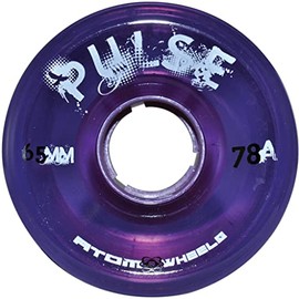 Atom Skates Quad Roller Wheels / Outdoor / Hardness 78A / Purple Pulse / 2 Packs - 8 Wheels
