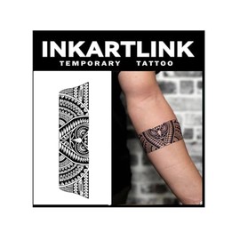 INKARTLINK Jagua Tattoos Set of 2 2 Weeks Long Lasting Waterproof Tattoo Stickers Tattoo Stickers for Men Women Temporary Tattoos Trendy Men Women Semi Permanent Disappearing Tattoos Medusa Maya