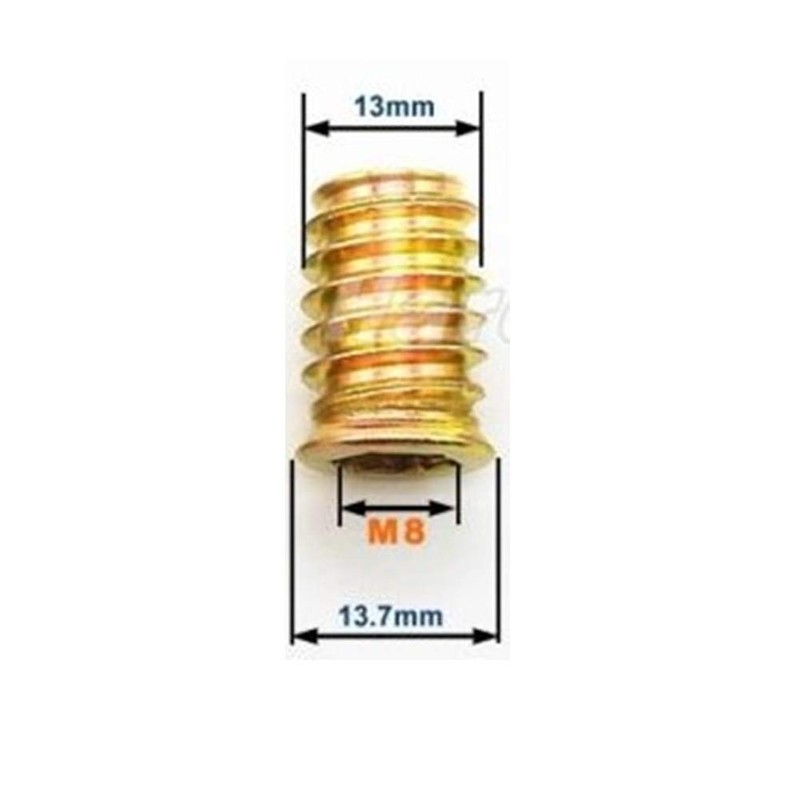 Hilitand 20 Pcs M8 Zinc Alloy Furniture Hex Drive Nut,