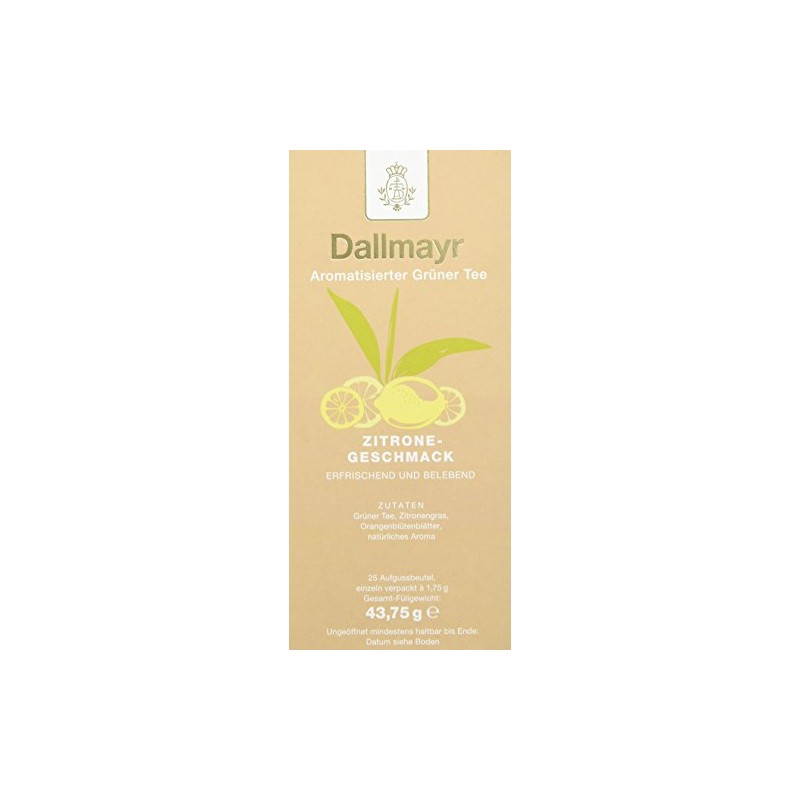 Dallmayr Tea Infusion Bag Green Tea Lemon 43.75 g