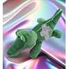 DolliBu Super Soft Alligator Stuffed Animal with Silver Cross Plush