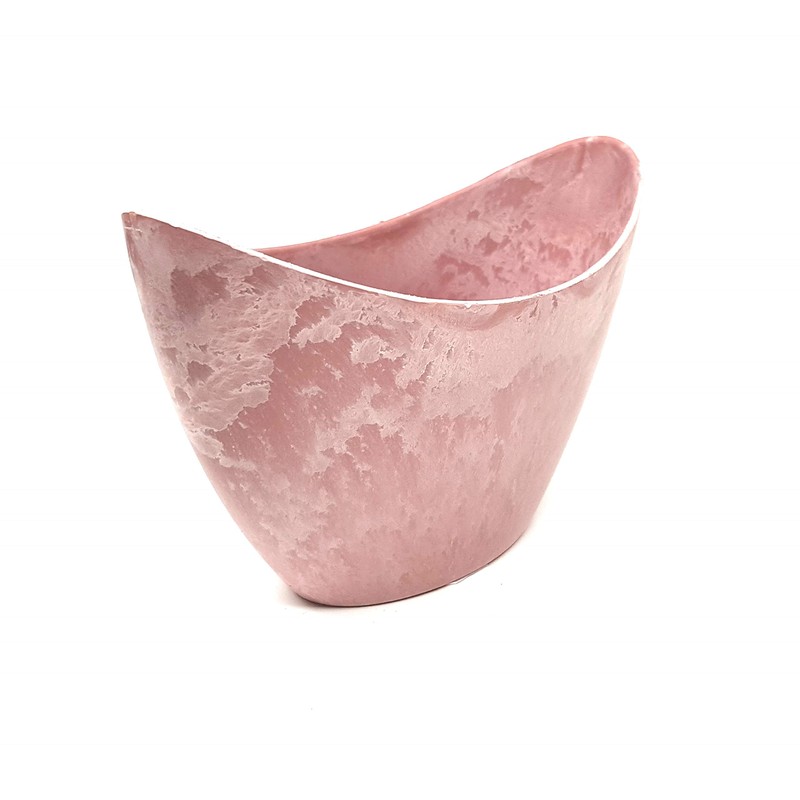 Klocke Plastic bowl for planting or decoration in pastel pink