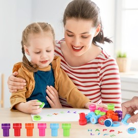 Diealles Kinder Stempel, 26 Stück Stempelset Alphabet Kinderstempel,Selbstfärbend für Kinder Party Favor, Schulpreise, Geburtstagsgeschenk, Lernen Requisiten