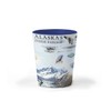 Xplorer Maps Alaska Inside Passage Map Ceramic Shot Glass, BPA-Free