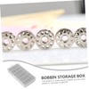 DOITOOL 1pc Slots Bobbin Storage Case Durable Plastic Bobbin Holder