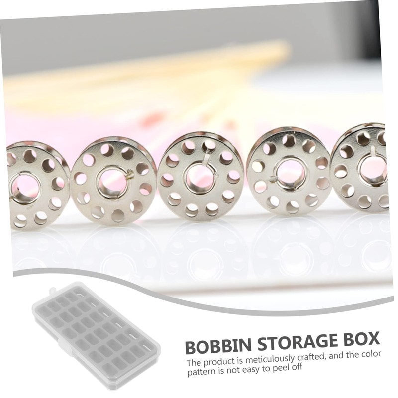 DOITOOL 1pc Slots Bobbin Storage Case Durable Plastic Bobbin Holder