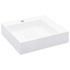 ZJMTOCYU Stylish Space-Saving Wash Basin, Durable Mineral Cast, Easy to