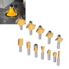 12PCS Router Bits 8mm Shank Carbide Blade Woodworking Milling Cutter