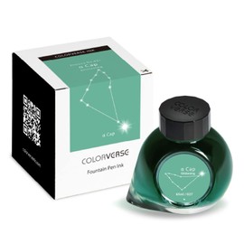 Colorverse Fountain Pen Ink Green α Cap Glistening 65ml Dye-Based Ink Project Series