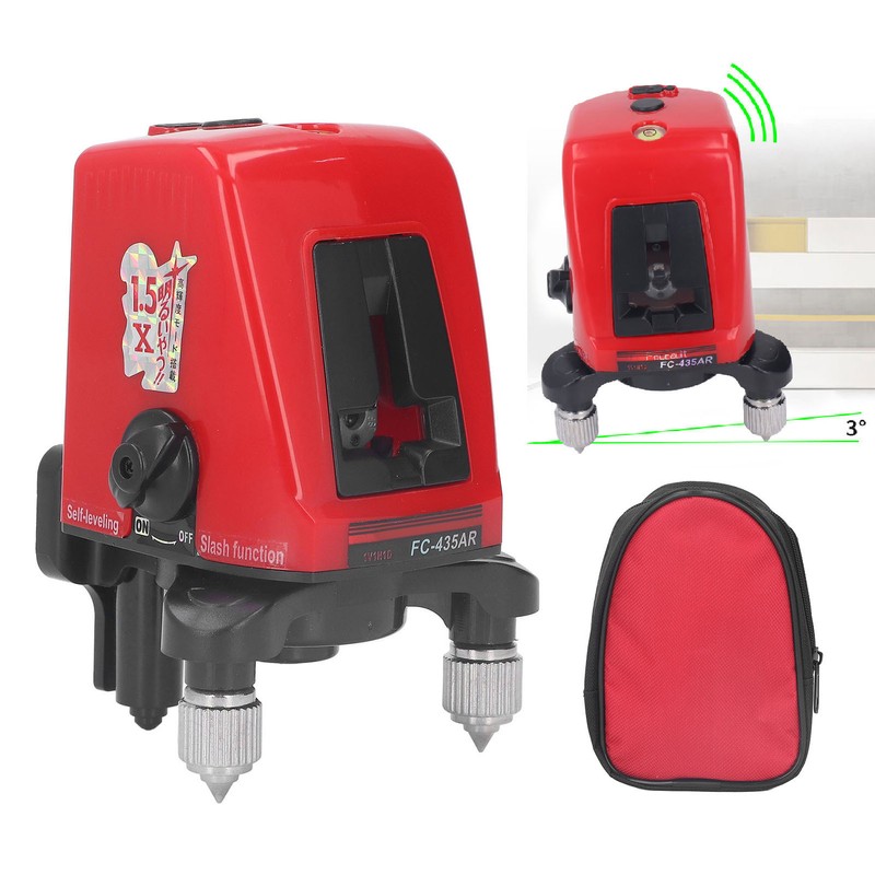 Self Leveling Laser Tool Red Beam Rechargeable Horizontal Vertical Electronic