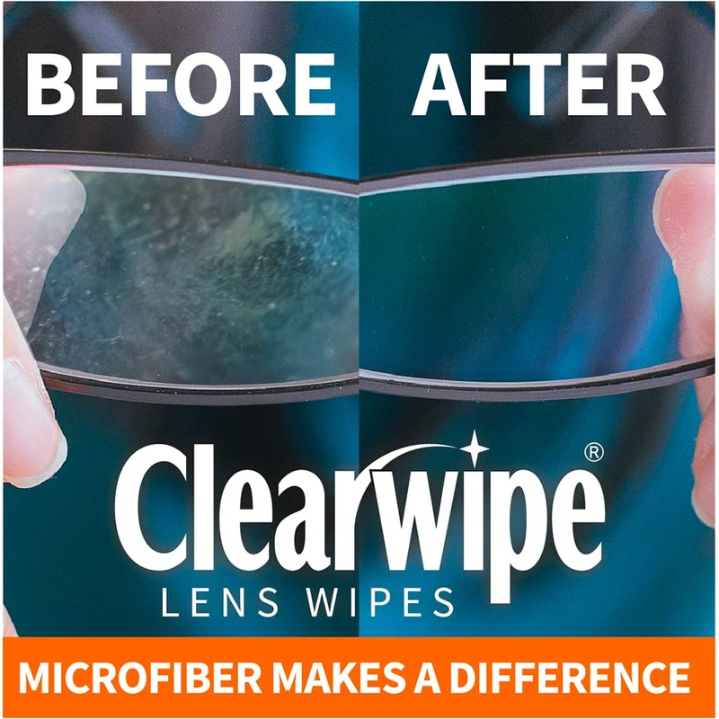 ClearWipe Microfiber Wipes, White, 40 Count