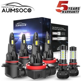 AUIMSOCO For Lexus RX330 Sport Utility 3.3L 2004-2006 LED Headlight Hi/Lo Fog Light Bulbs