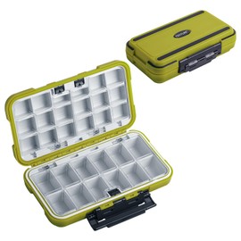 Goture Upgrade Small Tackle Box, Waterproof Fishing Lure Boxes, Fishing Bait Storage Lure Case Bait Plastic Containers Green