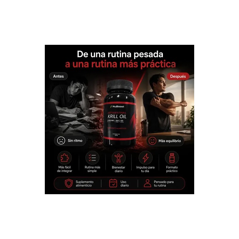 Astaxantina Krill Oil Bienestar Diario Cápsulas