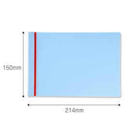 SlideNote SN3SA5Y-PB Slide Notebook, A5 Horizontal, Pale Blue, PageBase, New Sensation Binder, 360° Expandable, Made in Japan, One-touch, Punchless, Holds 30 Copy Papers, Portable,