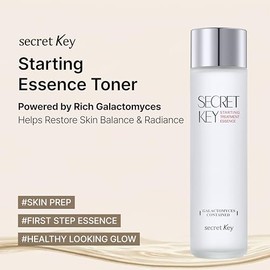 SECRET KEY Starting Treatment Essence 5.24 fl.oz. (155ml) - Galactomyces Contained Antioxidant Moisturizing Boosting First Skin Care Step Essece, Nour