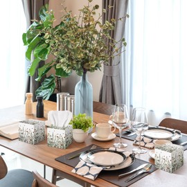 Fourluoo 12 Pack Valentine‘s Day Facial Tissues Cube Face Boxes 600 Sheets 3 Ply Small Square Tissues Bulk for St. Patrick Spring Easter Car Bedroom Supplies(Wildflowers)