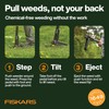 Fiskars 4-Claw Stand Up Weed Puller Tool – Long Handle