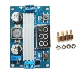 Kiro&Seeu LTC1871 Boost Power Module High Power DC-DC 100W Adjustable Output 3.5-35v Step up Power Supply Converter Module Board with LED Digital Display Voltmeter, C1871-MD-1pcs