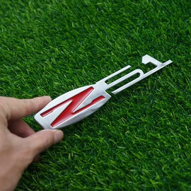 Hood Door Tailgate Trunk Badge 3D Nameplate Emblem Logo Replacement for Z51 1Pc (Chrome Red)