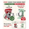Flex Edge Beater Paddle for KitchenAid 4.5-5QT Tilt-Head Stand Mixer