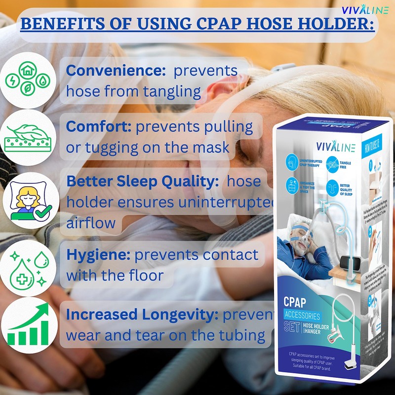 CPAP Hose Holder Hanger for Preventing Tube Leakage and Tangle
